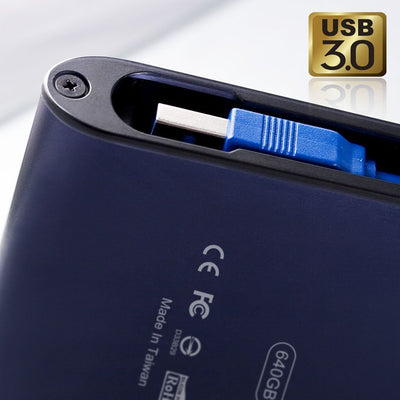 Drive External HDD Silicone Power Armor A80 2000GB Blue — image 1