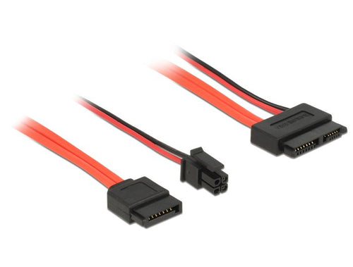 Delock Cable Slim SATA 6GB/S 13 Pin Female SATA 7 Pin — image 1