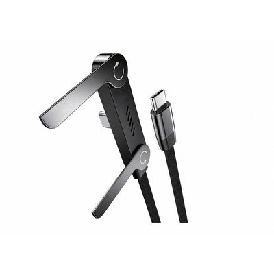 Vakoss USB Cable -c a USB-C TC-U570 With Función Stand 100W, 1M, Black — image 1