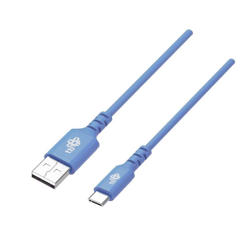 USB Cable -usb C 1M Silicone Blue Quick Charge