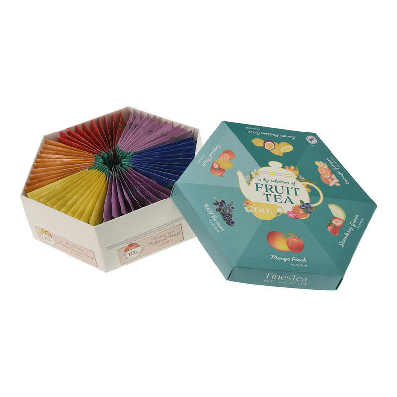 Box Of Té Hexagonal, 6 Sabores, 60 Bags