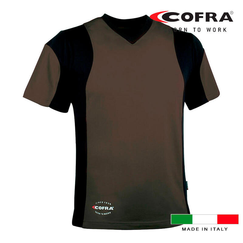 Cofra T-shirt Java Fango/Black Size XL