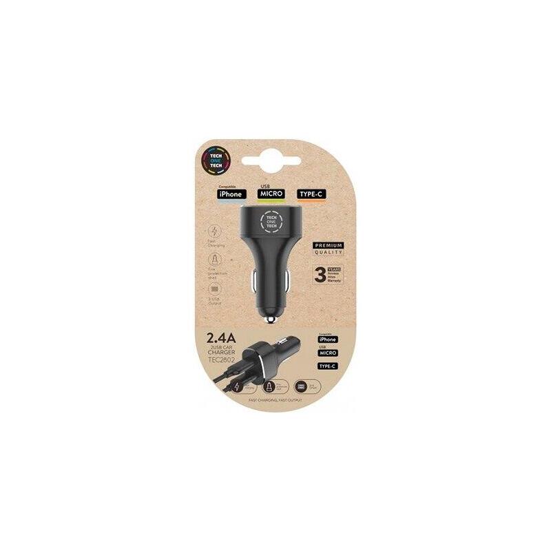 Tech One Tech Car Charger TEC2802 2x USB 2.4A