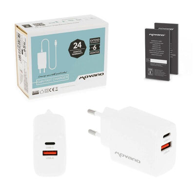 Charger GaN 30W USB-C Pd + USB-A White — image 1