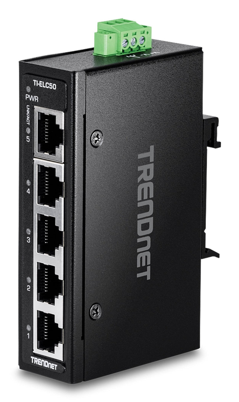 Trendnet TI-ELC50 Switch No Administrado Fast Ethernet (10/100) Black