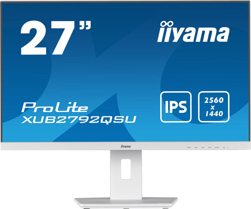 Iiyama Monitor 27'' (2560X1440) XUB2792QSU-W5 27W LCD Business Wqhd 5MS HDMI DP 2x USB IPS Speaker QHD White — image 1