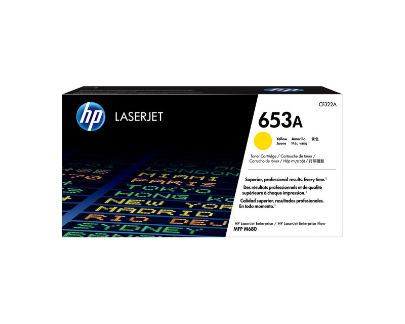 HP Genuine Toner 653A Yellow CF322A