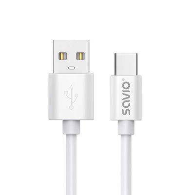 Savio Cable USB-A - USB-C 3M White CL-168 — image 1