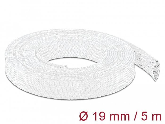 Delock Case Trenzada 5M X 19MM White