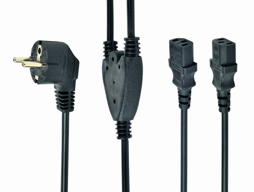 Gembird Cable Power 230V 2M 2 Plugs (splitter And ) — image 1