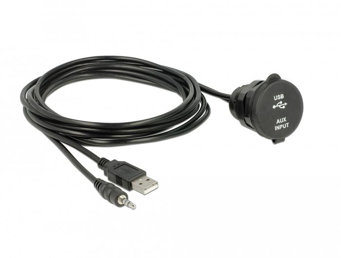 Delock USB Cable Type a Connector Male + 3,5MM 4 Pin Connector Jack Male