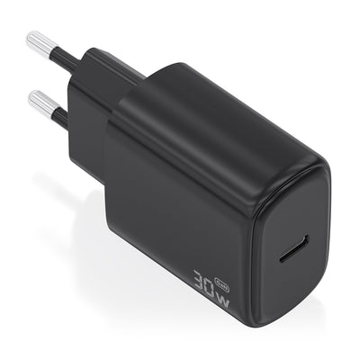 Aisens Charger GaN 30W, 1x USB-C PD 3.0, Black — image 1