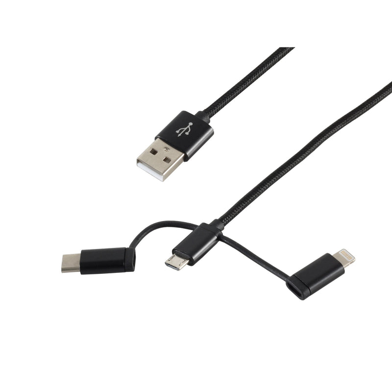 S-conn 14-50068 USB Cable 1M USB 2.0 USB a Micro-usb B Black