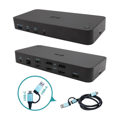 Port Replicador USB-C I-tec 3x HDMI + 2XDP + RJ45 + 2x USB 3.0 + USB 3.1 + 2x USB-C + Jack — image 1