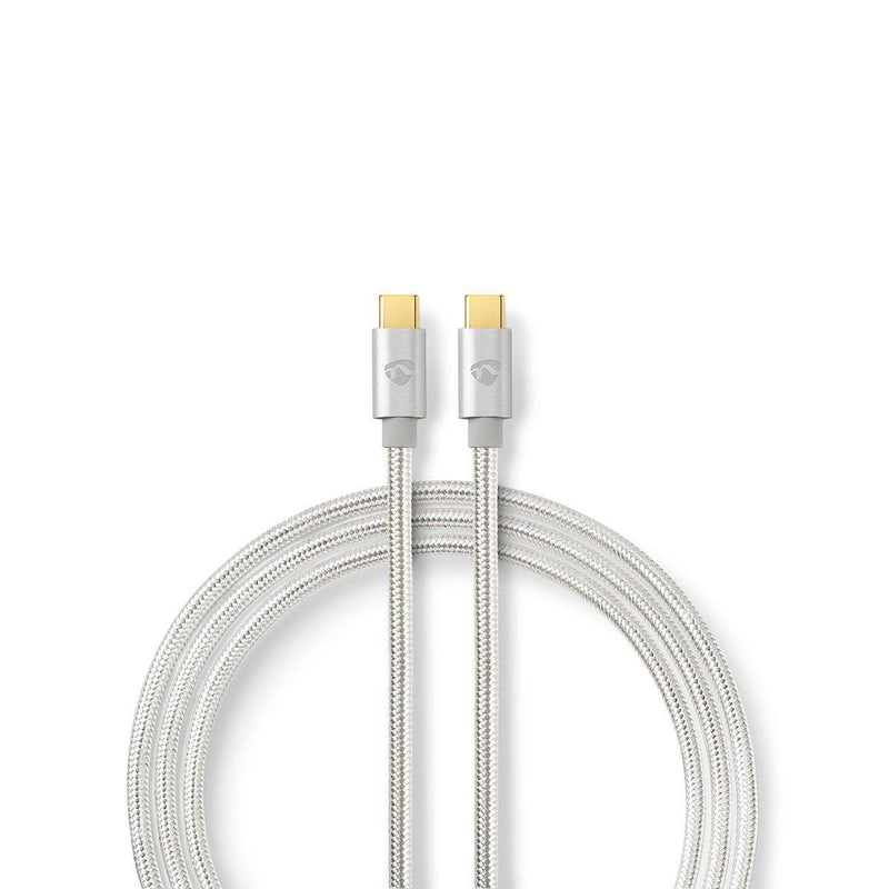 Nedis USB Cable USB 3.2 Gen 1 Usb-c™ Connector Male Usb-c™ 4K@60HZ 5Gbps Chapado Oro 2.00M Round Trenzado / Ny