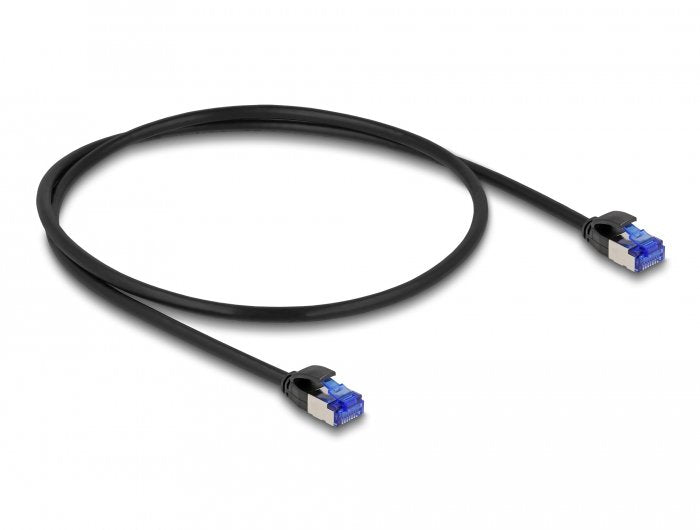 Delock 80226 Network Cable RJ45 CAT.6A S/FTP Slim 0,5M Negro