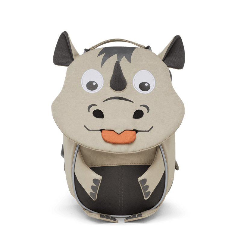 Affenzahn Backpack Small Amigo Rinoceronte, (beige/GRIS)AFZ-FAS-001-047