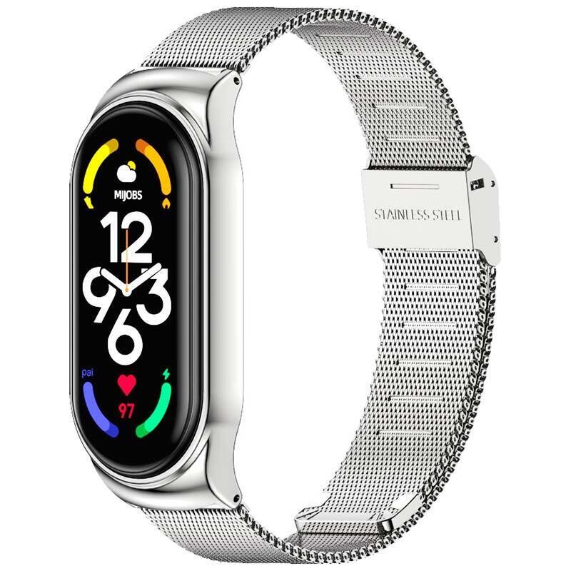 Strap Xiaomi Smart Band 7 Milanesa Clip Silver