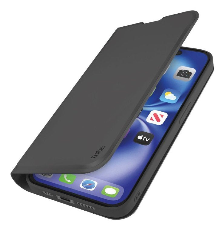 Sbs Wallet Case For Iphone 16E 15,5CM (6.1) Case Wallet Black
