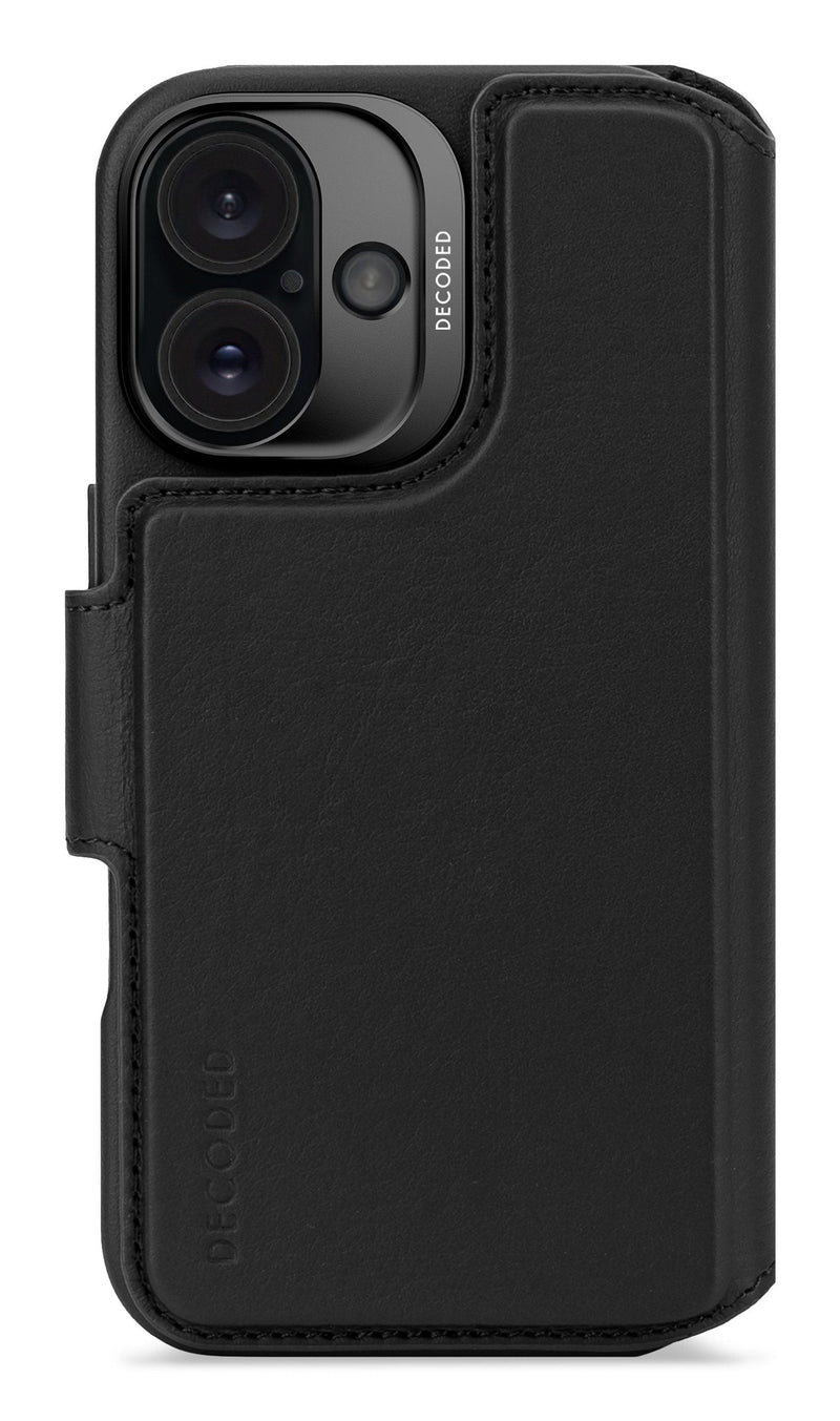 Decoded Leather Detachable Wallet Do Iphone 16 Magsafe Black