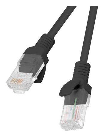 Lanberg Pack 10 Cables Network RJ45 CAT.5E UTP 2M Black — image 1
