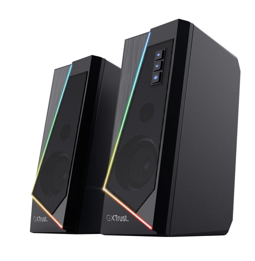 Trust Speakers 2.0 Zoxa RGB 6W Rms 12W Max. 6 Modos Iluminacion Autoalimentado USB LED Colour Black 24070 — image 1
