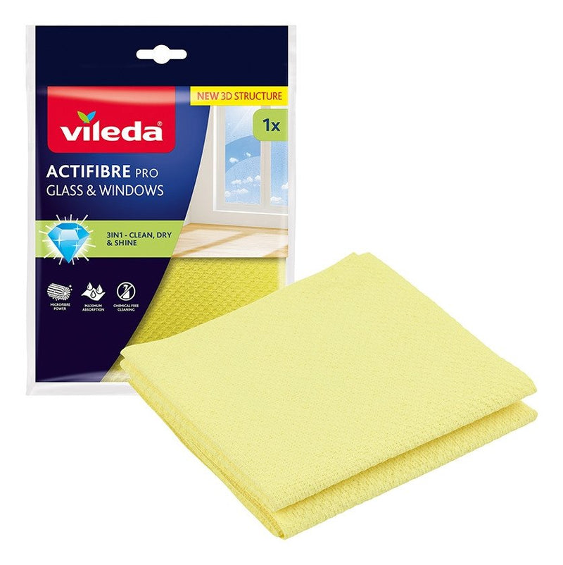 Vileda Cloth Cristales And Windows Actifibre Pro, 1 Unit
