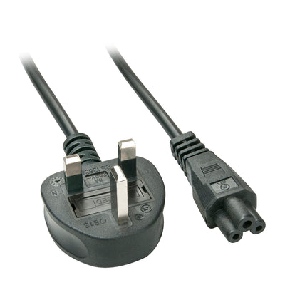 Lindy 30409 Cable Power 2M C5 Black Reino Unido Uk — image 1
