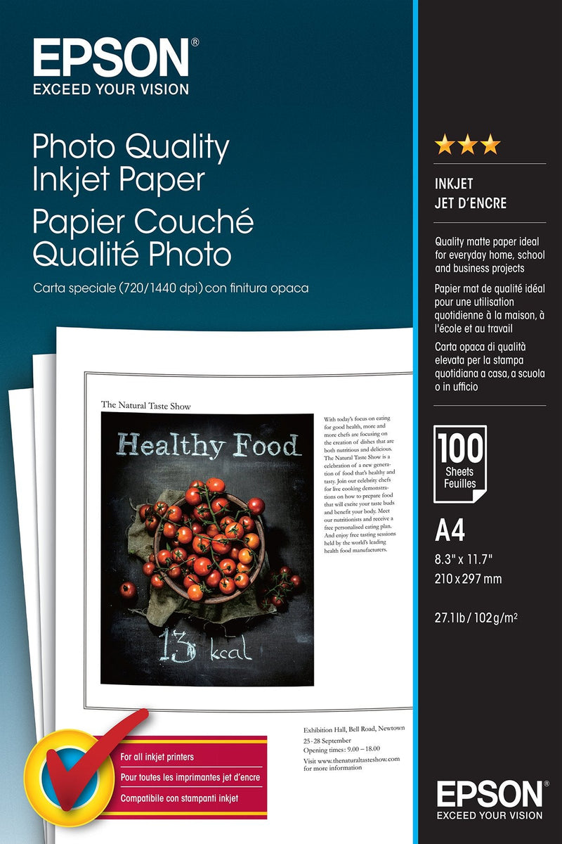 Epson Paper Hq A4 100 Hojas 102GR