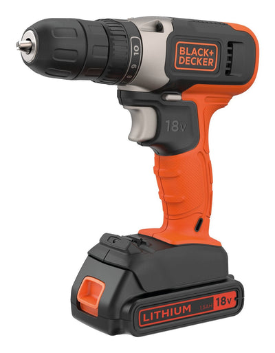 Black + Decker Drill/Atornillador INALÁMBRICOBCD001C1, 18VOLT BCD001C1 — image 1