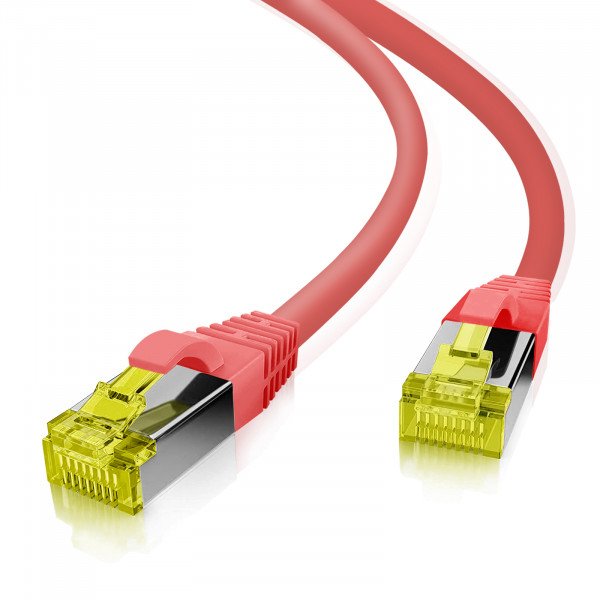 Helos Ultra Flex Network Cable S/FTP CAT.6A Tpe Red 3,0M