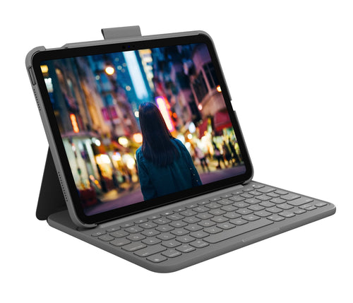 Logitech 920-011413 Keyboard Mobile Phone QWERTY Internacional Ee.uu. Bluetooth Grey — image 1