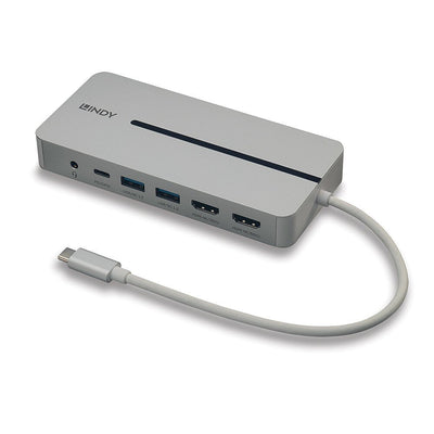 Lindy 43360 Docking Station Dst-pro USB 3.2 Gen 1 [3.1 Gen 1] Type-c Silver White — image 1
