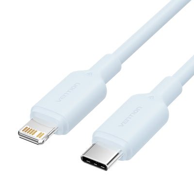 Vention USB Cable 2.0 Type-c Lightning Laksh USB Type-c Male Lightning Male Up To 27W 480Mbps 2M Blue — image 1