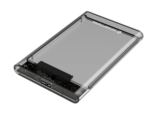 Conceptronic External Enclosure USB 3.0 SATA Transparent Without Screws DANTE03T — image 1