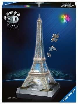 Ravensburger Puzzle 3D Iconics: Tower Eiffel - With Light 216 Pieces 12008024 — image 1