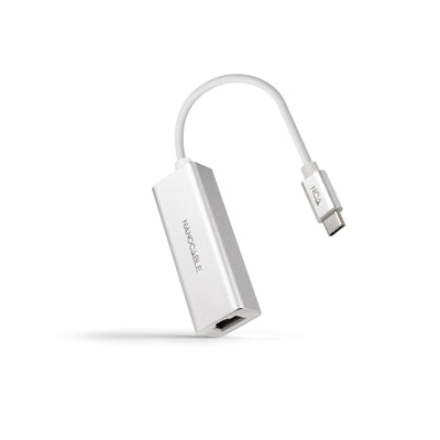 Nanocable Converter USB-C a Ethernet Gigabit 10/100/1000Mbps - 15CM - Aluminium — image 1