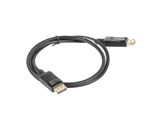 Lanberg Cable CA-DPDP-10CC-0010-BK DisplayPort Male/Male Maxima Resolution 4K 1 Tape Measure — image 1