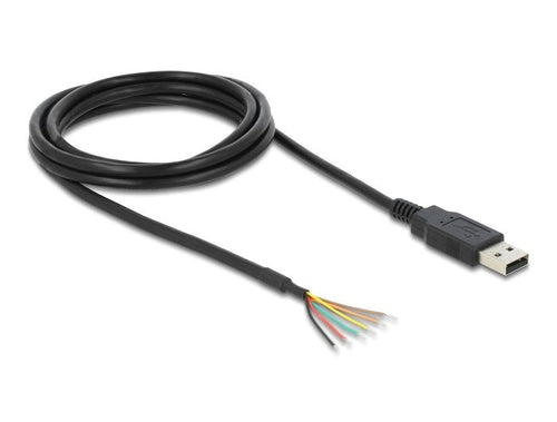 Delock USB 2.0A Serie Uart Ttl (3,3V) Convertidor With 6 Offenen Extremos Cable And 3,3V Voltage Output 1,8M — image 1