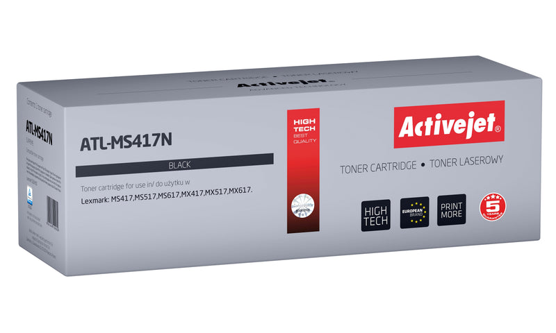 Activejet Toner ATL-MS417N (reemplazo Lexmark 51B2H00 - Supreme - 8.500 Páginas - Black