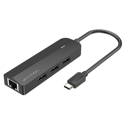 Vention Docking USB Type-c Tgobb 3x USB 1x RJ45 1X Micro B Pd Black — image 1