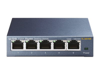 TP-Link TL-SG105 Switch 5 Ports Gigabit 10/100/1000Mbps Metálico — image 1