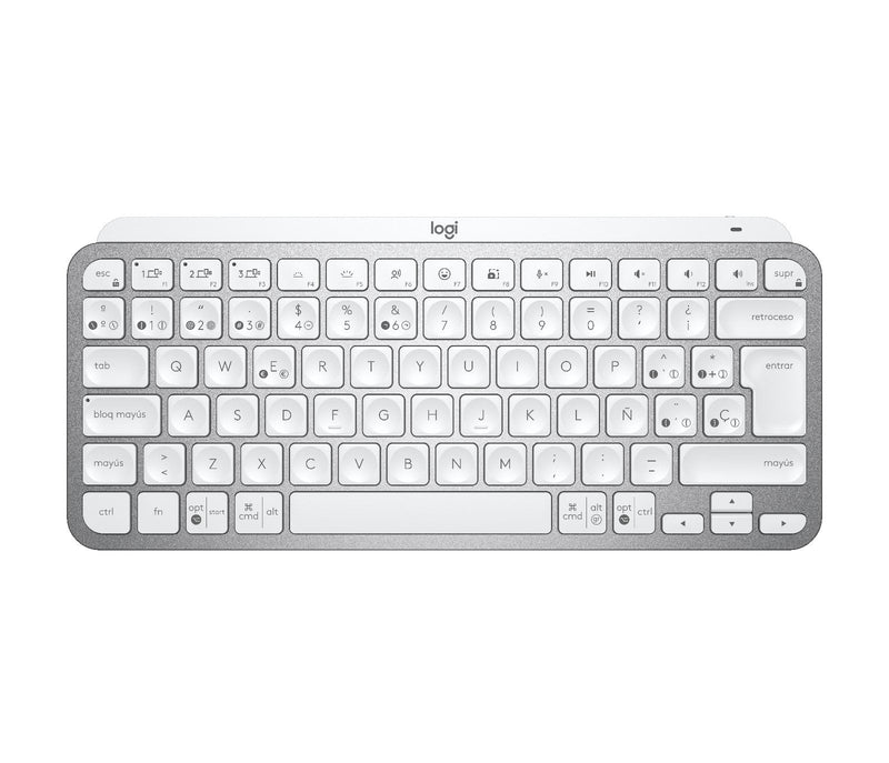 Logitech Keyboard Spanish Mx Keys Mini RF Wireless + Bluetooth QWERTY Grey