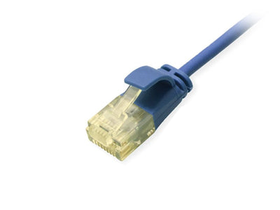 Equip Network Cable CAT.6A Slim U UTP 2x RJ45 0.15M Blue Lszh — image 1