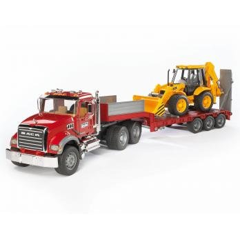 Bruder Camion Mack With Shovel Mixta Caterpillar 02813 — image 1