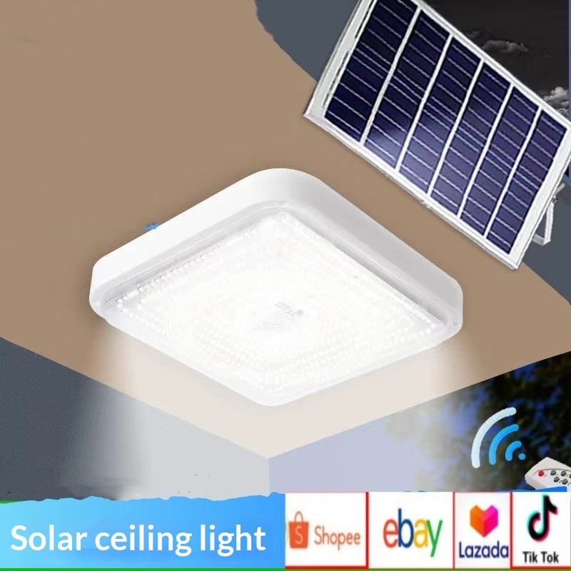 Waterproof High-power Outdoor Square Solar Ceiling Light