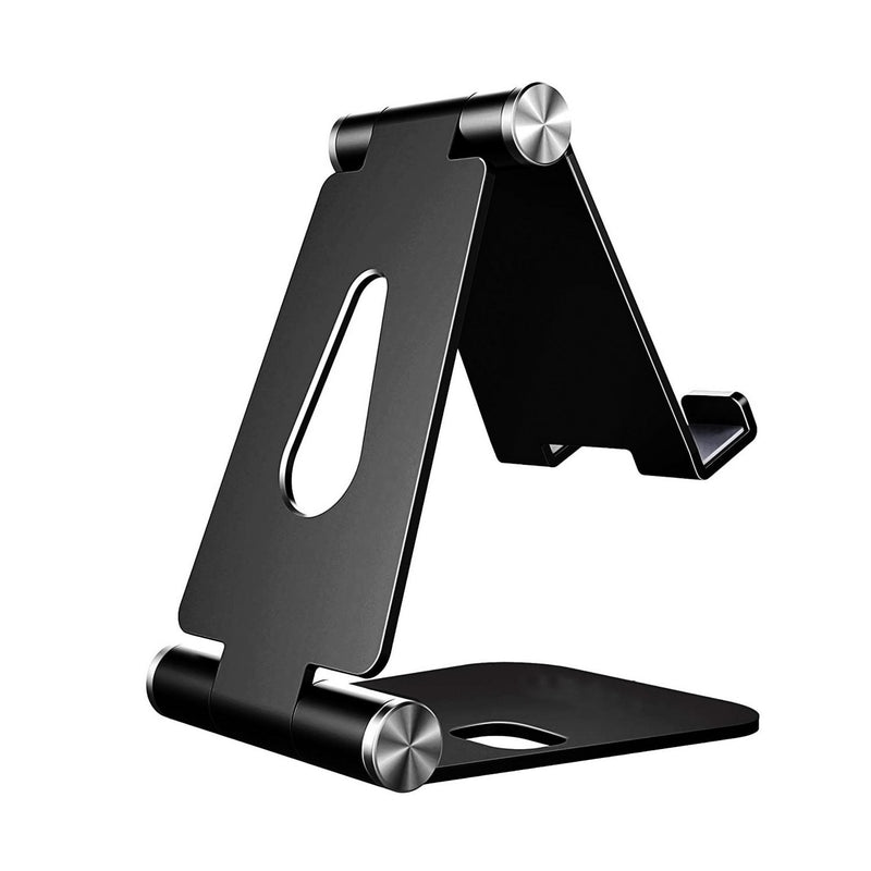Aisens Stand Desktop Size M Adjustable (2 Pivots Mobile Phone / Tablet - Black
