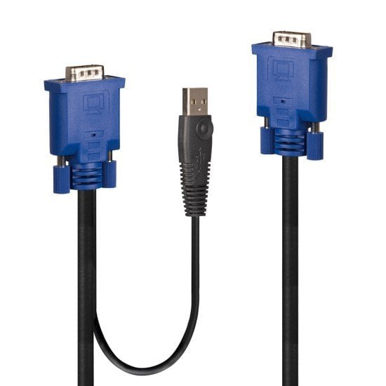 Lindy 32186 Cable Video, Keyboard And Mouse (kvm) Black Blue 2M