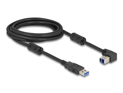 Delock USB 5Gbps Cable Type a Connector Male a Type B Connector Male 90° Arriba Angulado 3M — image 1