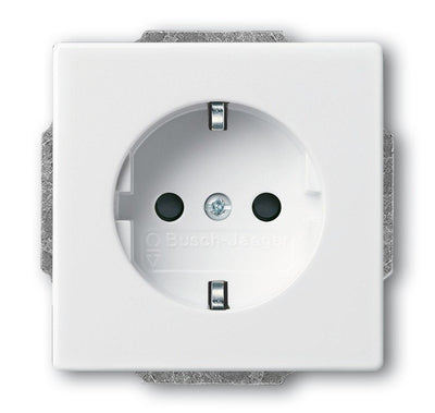 Busch Jaeger Bj 20 EUCKS-84 Sockets Power Inserto Erh. Protection Contra Contact Future Linear White Estudio — image 1
